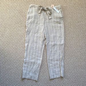 NWT Sanctuary Sz 29 • The Shayne Striped Linen Wide-Leg Pants MSRP $119
